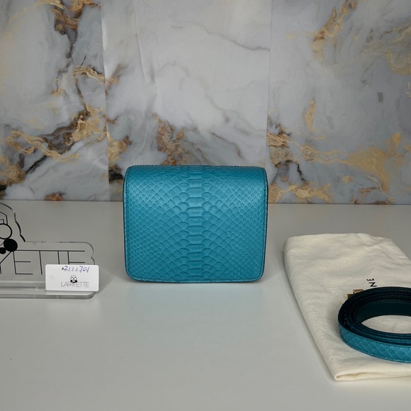 Celine Small Box - Blue Python - Picture 2 of 5